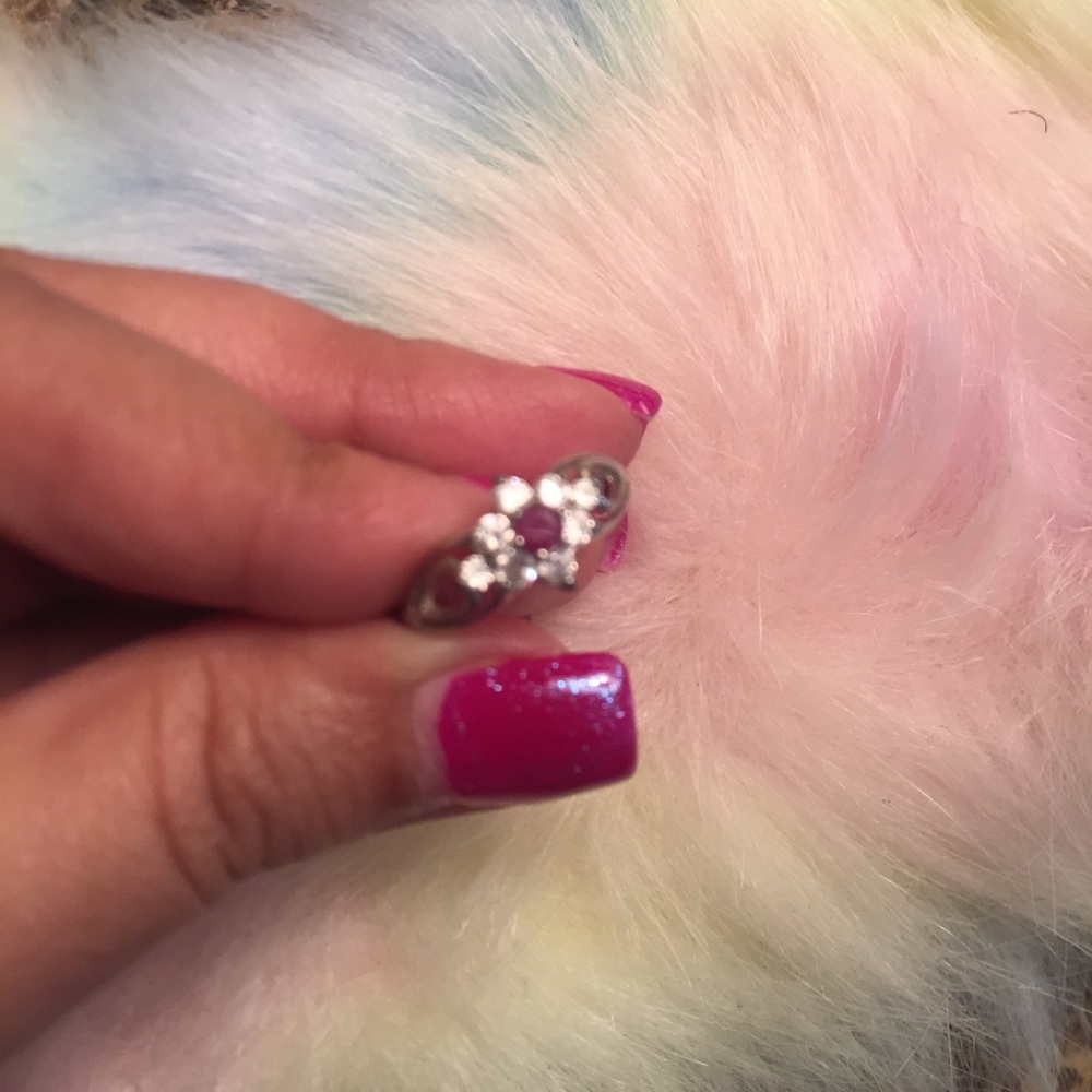 Vintage Avon Ruby Ring Size 5 - image 2